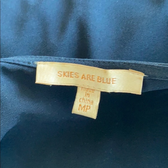 Skies Are Blue - Delaine Belted Blue Shirt Dress - Picture 8 of 11